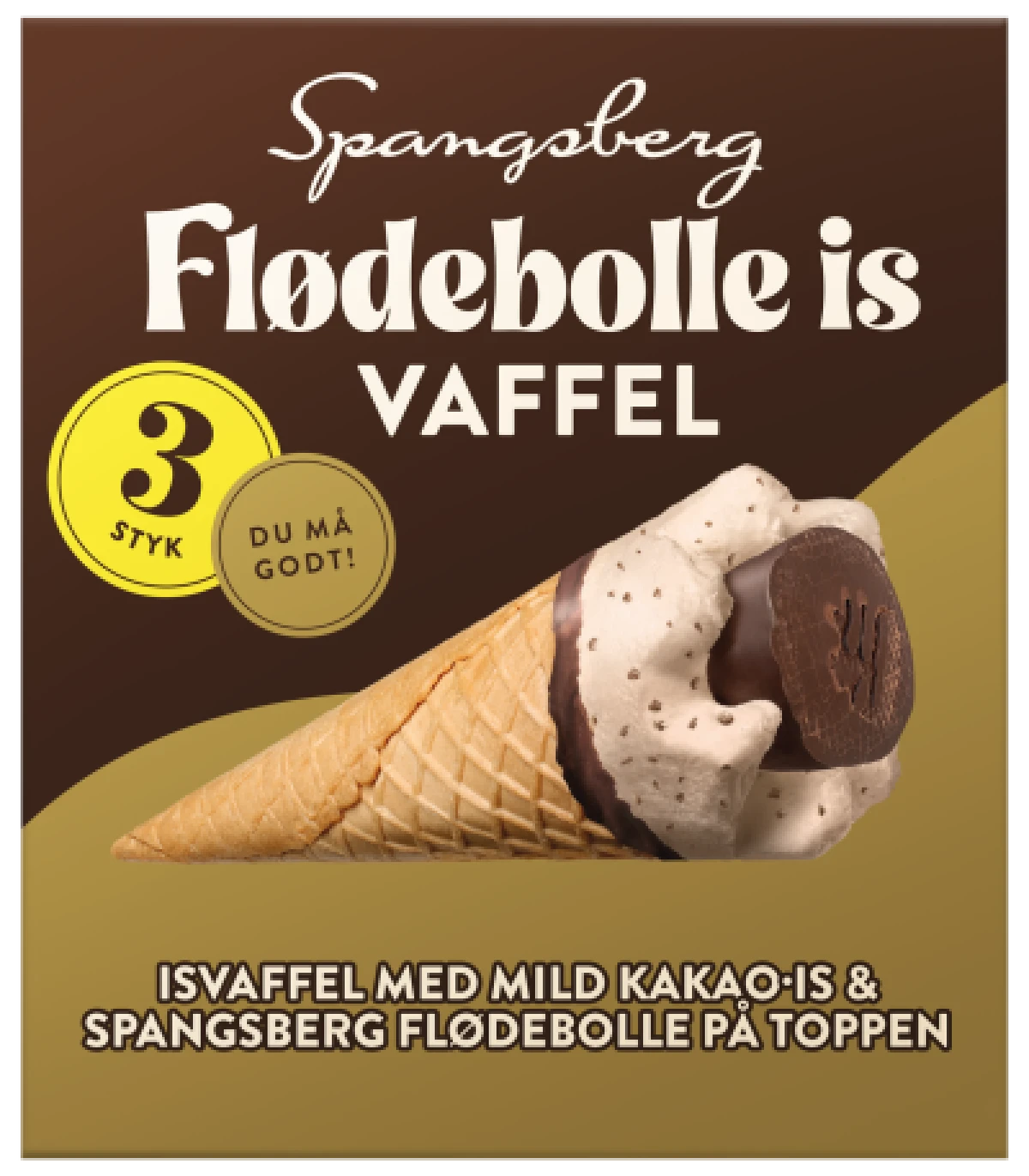 Spangsberg Mælkeisvafler m. flødeboller 360 ml