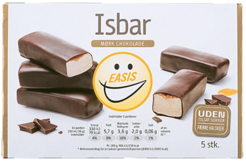 Isbar mørk chokolade