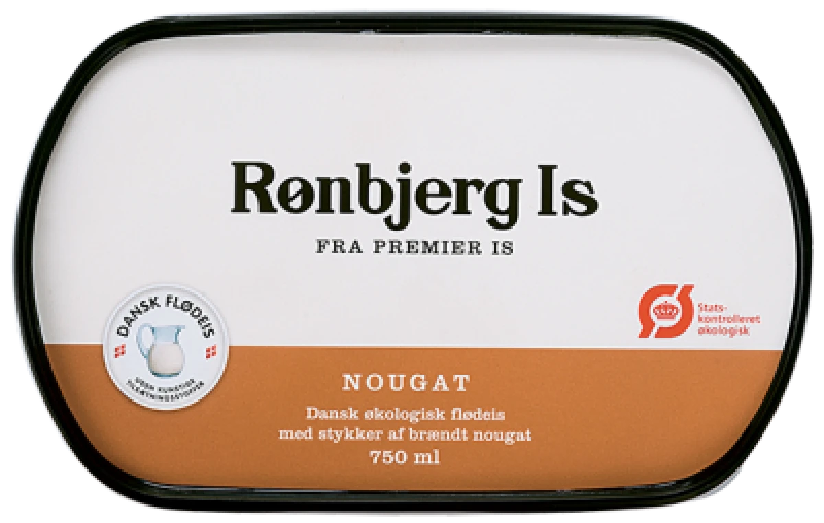 Rønbjerg Nougat Flødeis