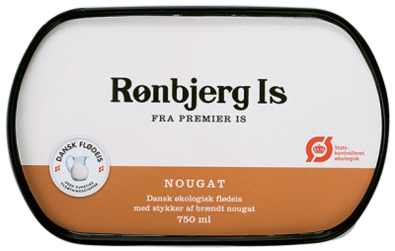 Nougat flødeis