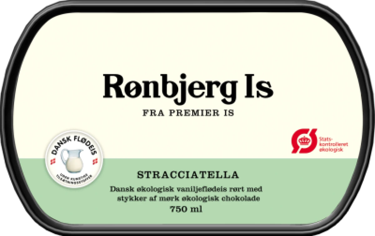 Rønbjerg Stracciatella Flødeis
