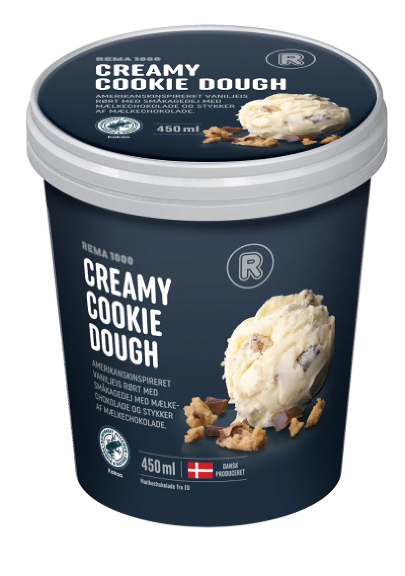 Creamy cookie dough is