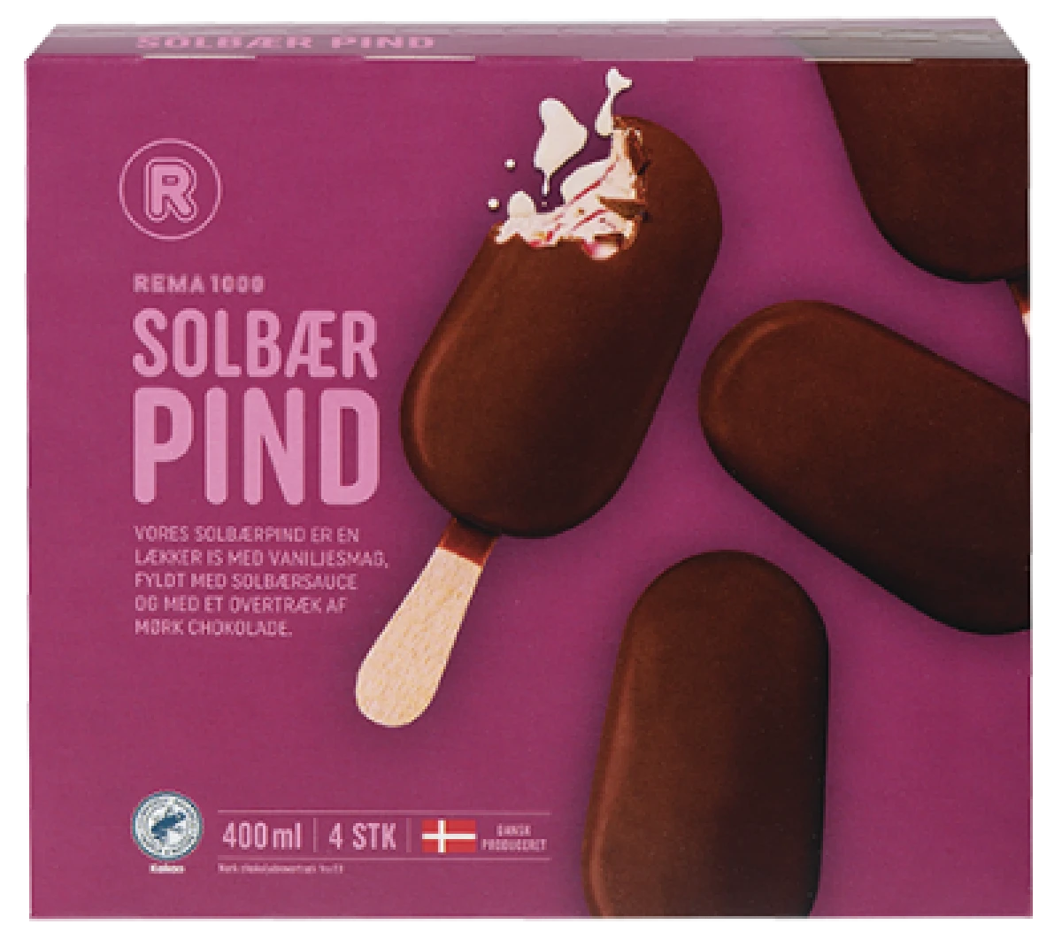 Solbærpind Vaniljeis