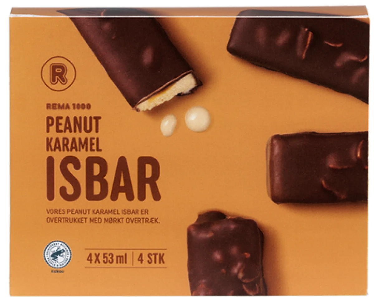 Rema 1000 Peanut Karamel Isbar