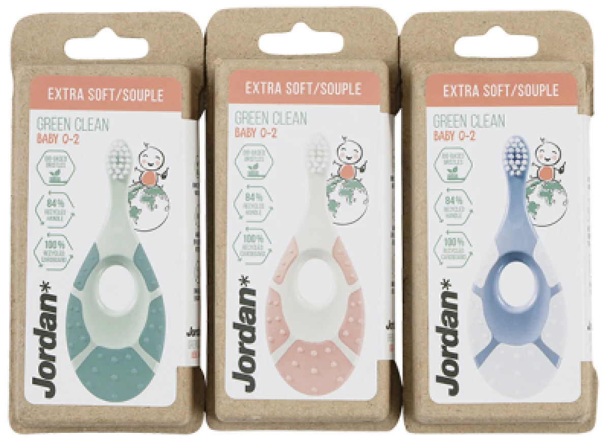 Tandbørste 0-2 år ekstra blød, Jordan Green Clean