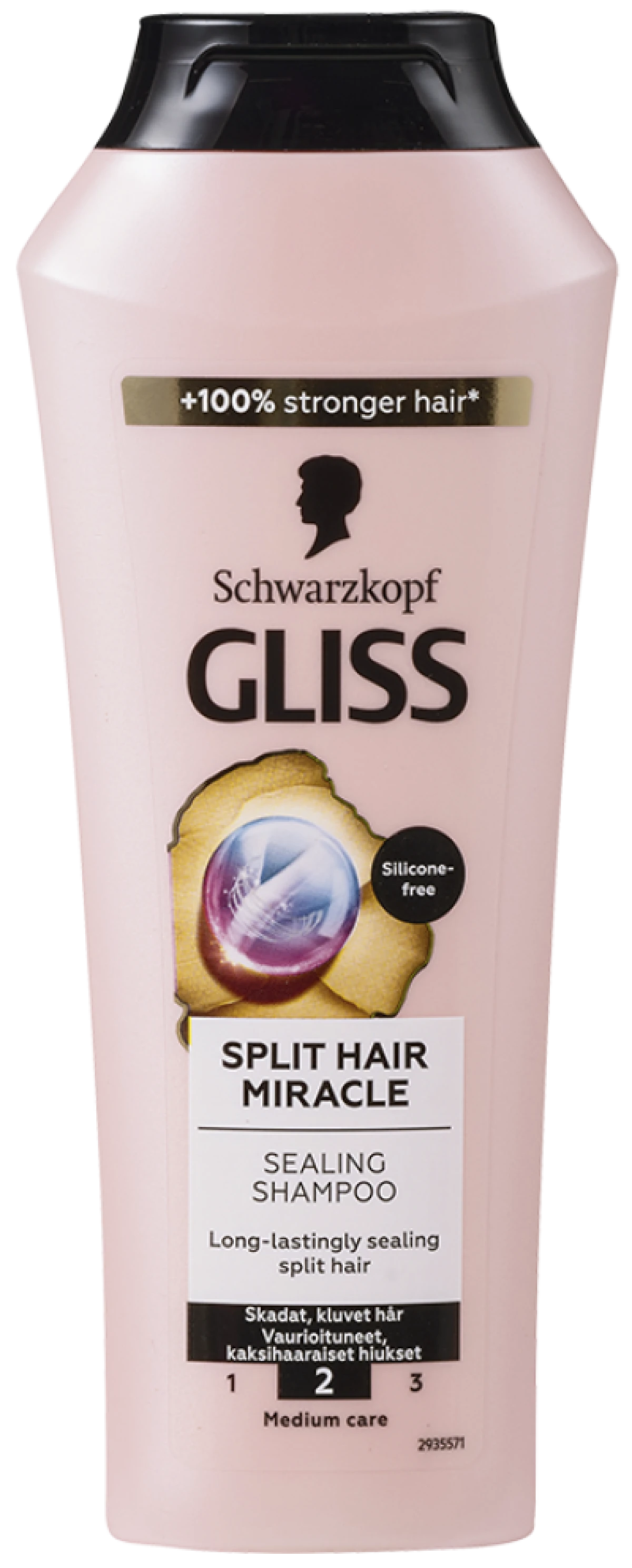 Schwarzkopf, Shampoo m. vindruekerneolie skadet hår og spaltede spidser