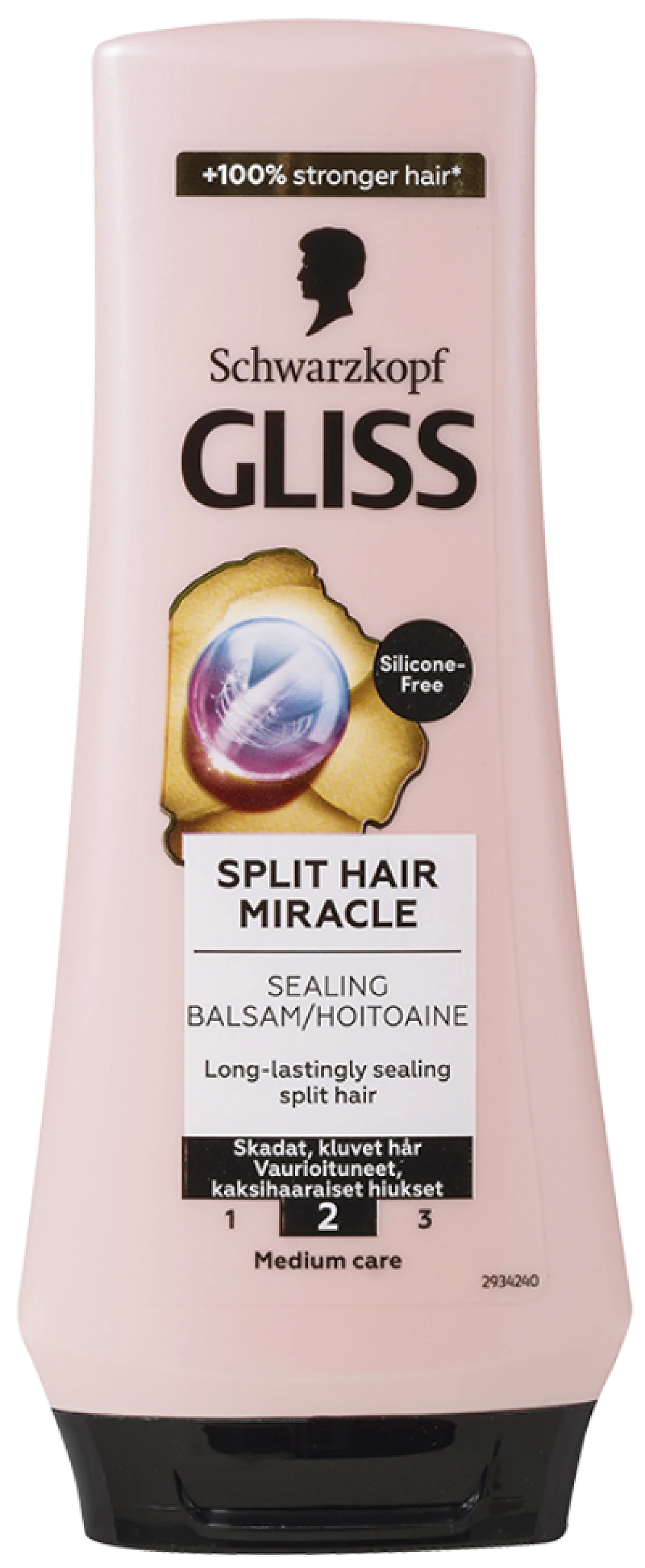 Schwarzkopf, Balsam m. vindruekerneolie skadet hår og spaltede spidser