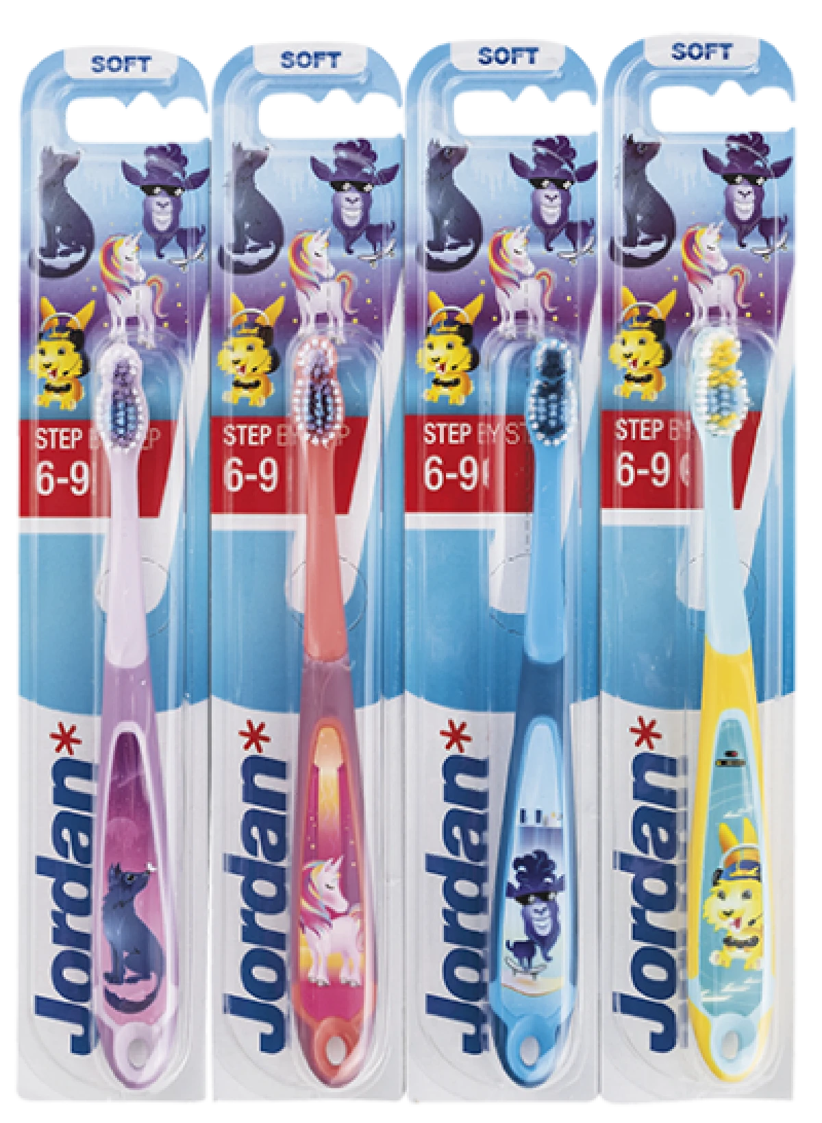 Jordan, Børnetandbørste 6-9 år blød