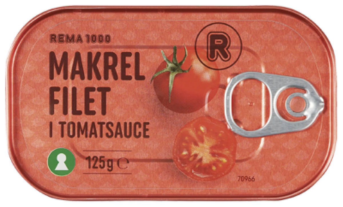 Rema 1000 Makrelfilet i Tomat