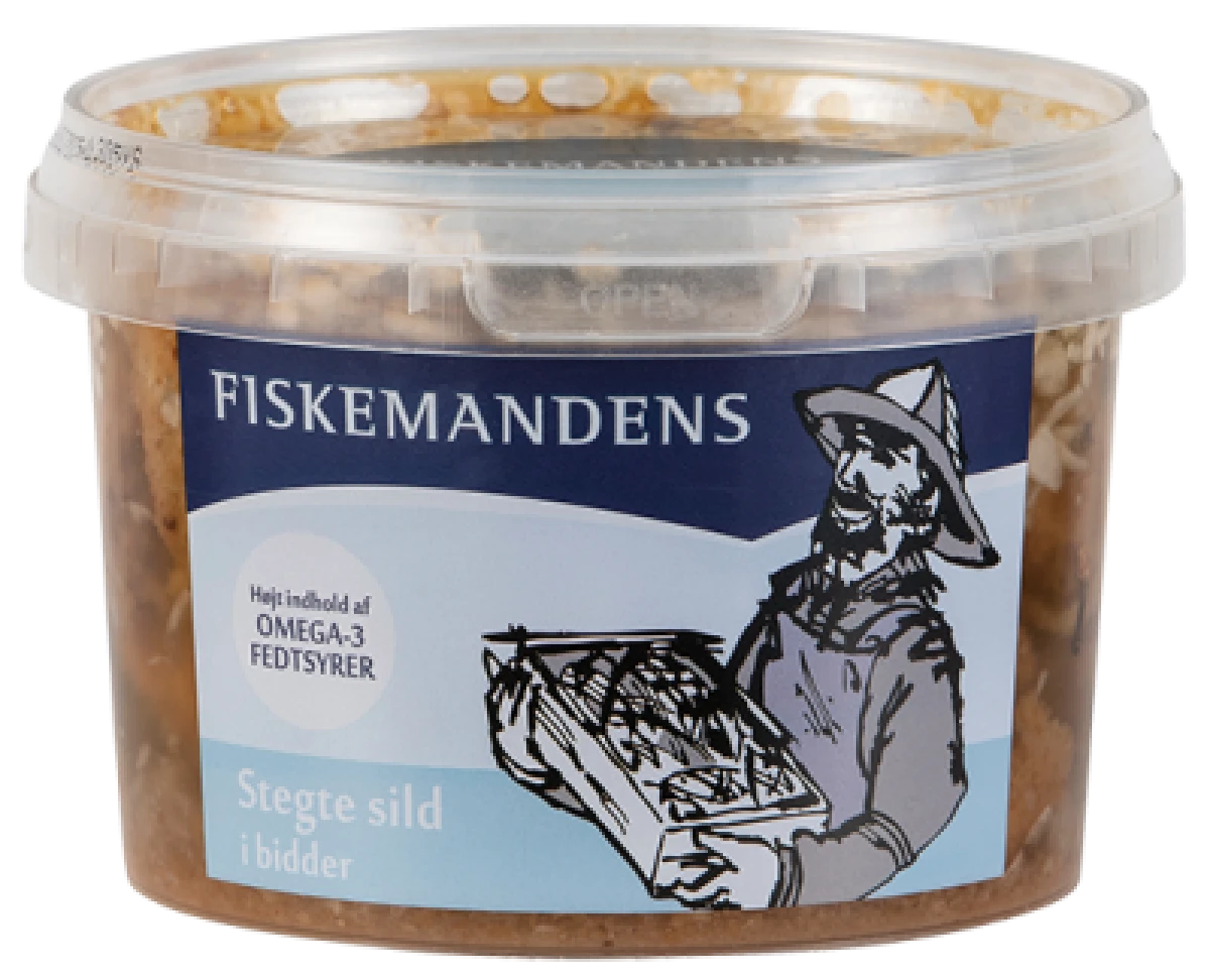 Fiskemandens Stege Sild i Bidder