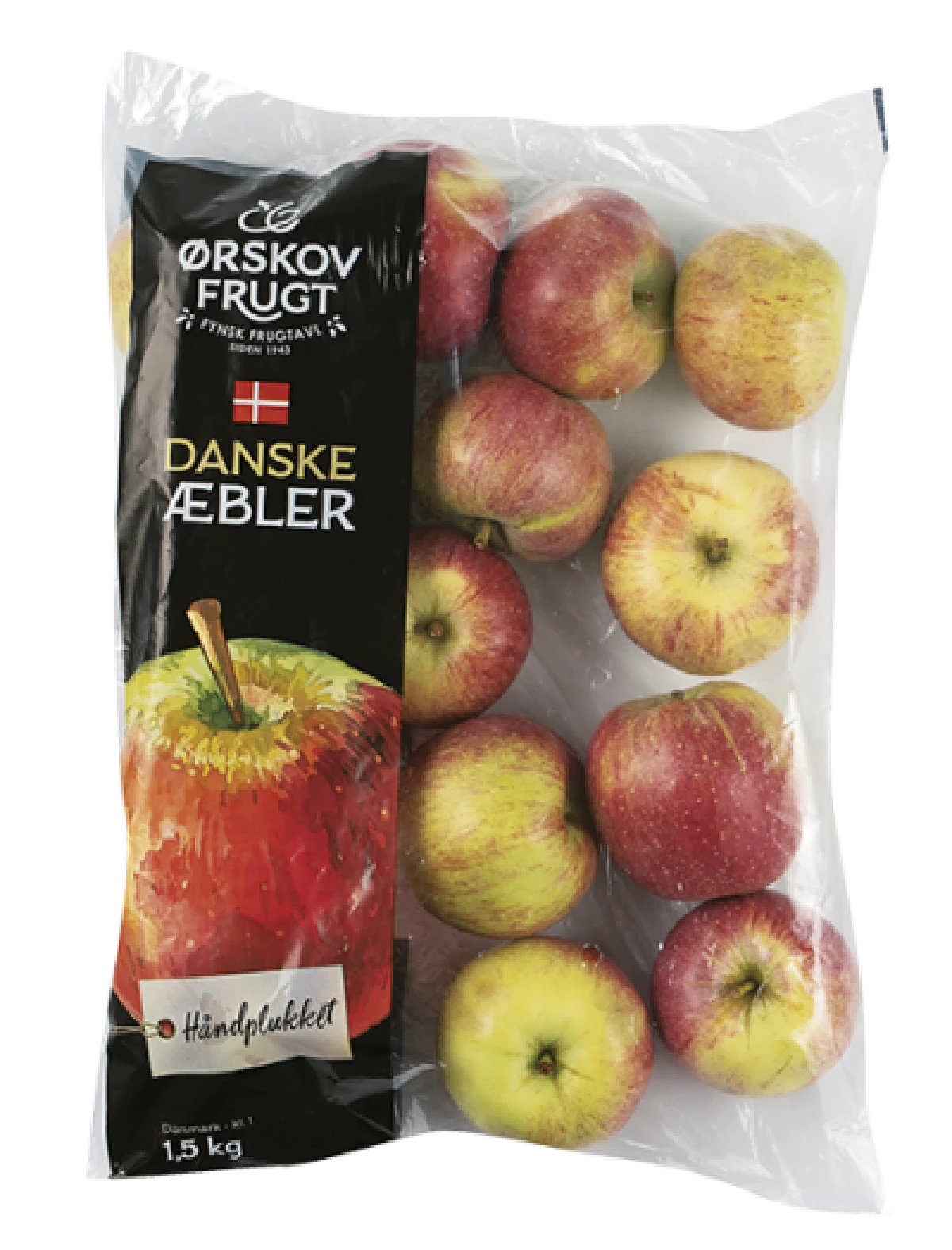DANSKE ÆBLER I POSE, 1.5 KG. / LAND/KL./SORT: SE VAREN