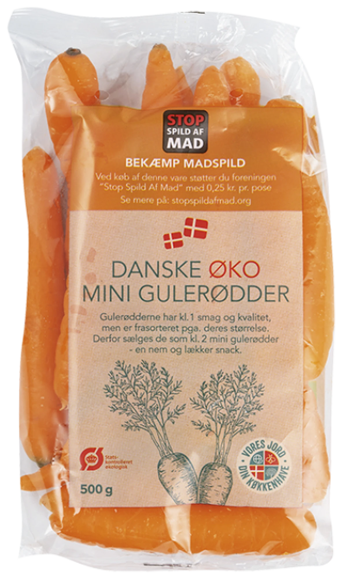 Økologiske Mini Gulerødder