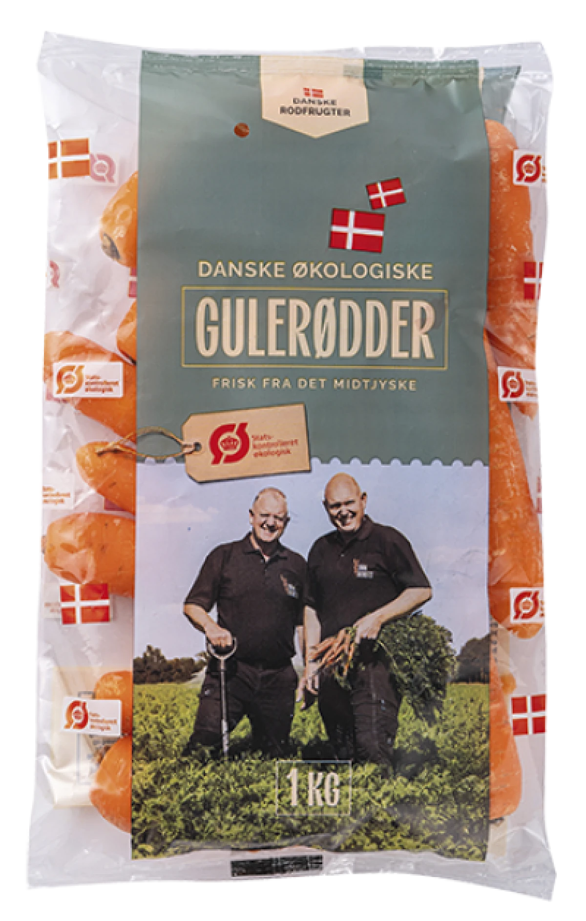 ØKO. GULERØDDER, 1 KG. / DANMARK KL. 1