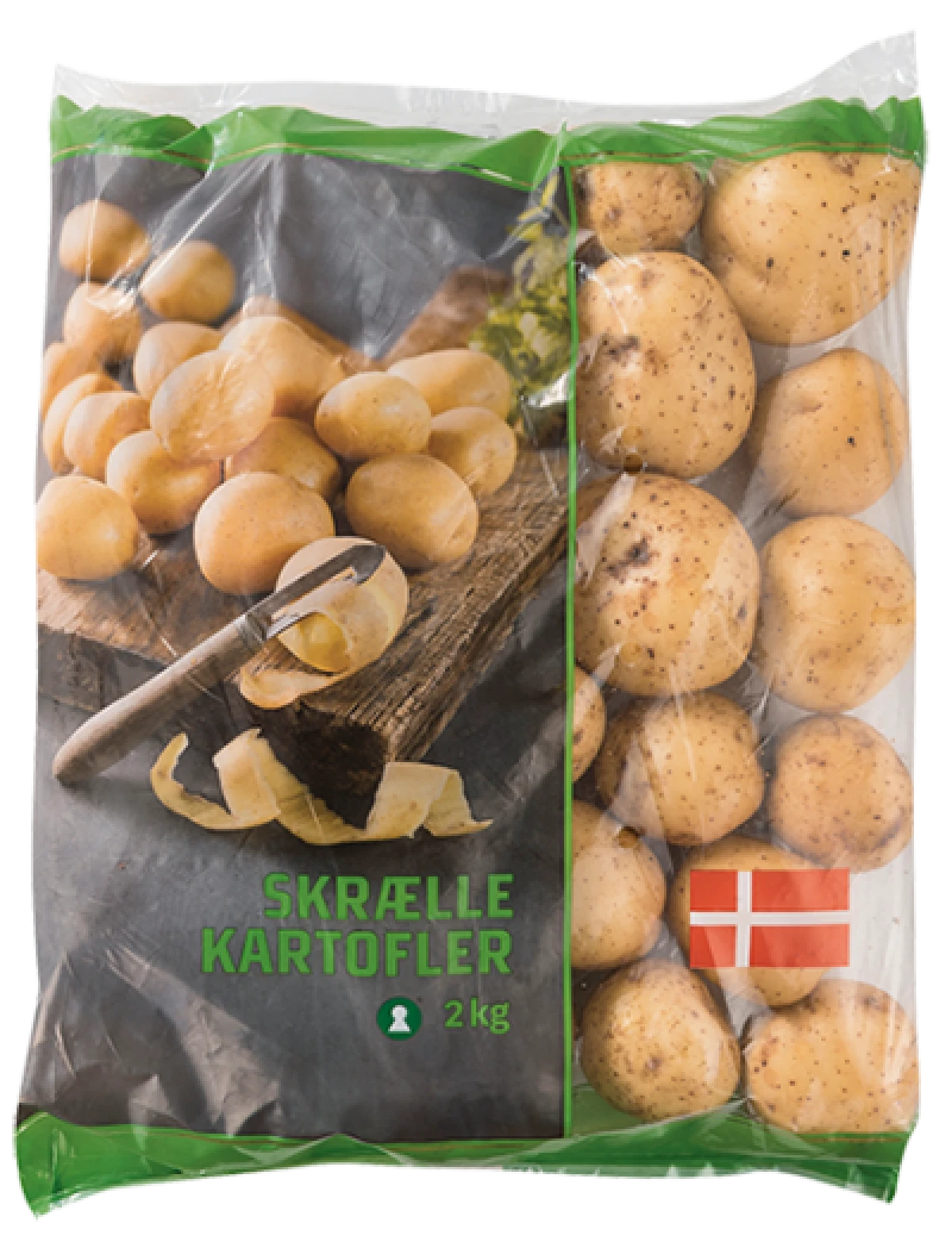 SKRÆLLE KARTOFLER, 2 KG. / DANMARK KL. 1