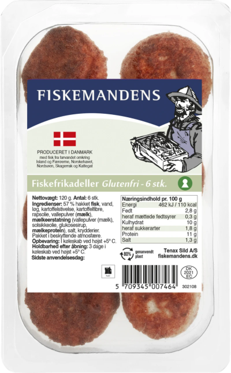 Fiskefrikadeller Fiskemandens