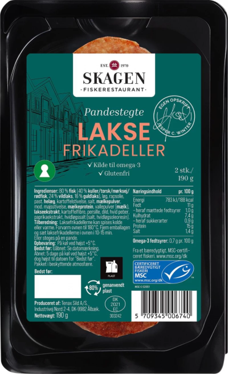 Laksefrikadeller