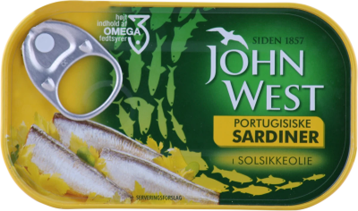 John West, Sardiner i solsikkeolie