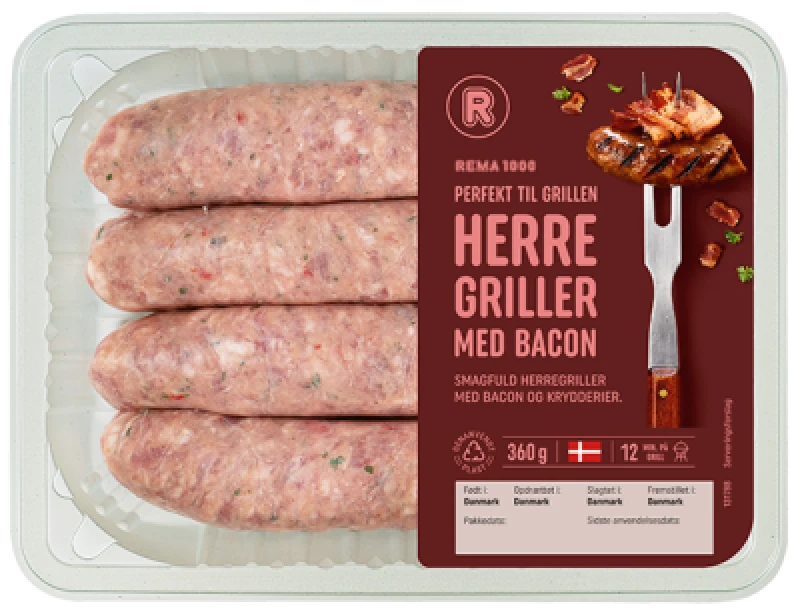 Grill-Dansk Herregriller med Bacon