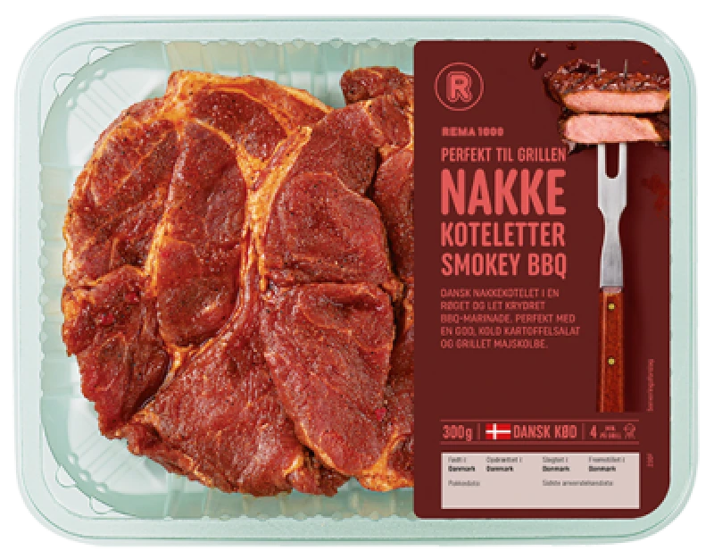 Danske Nakkekoteletter Smokey BBQ