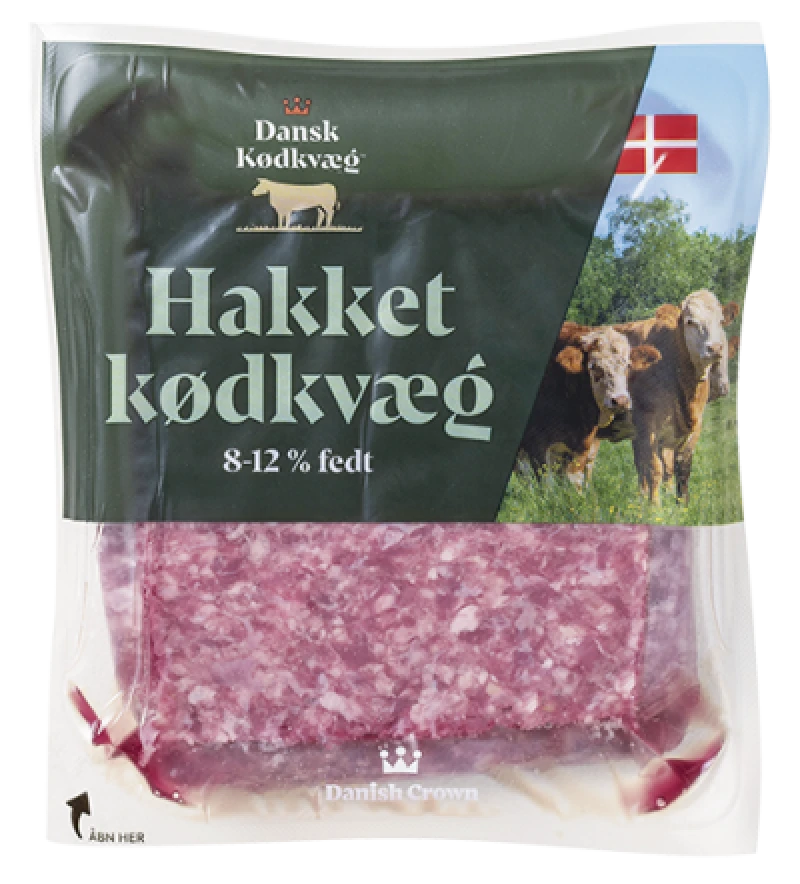 Hakket kødkvæg 8-12%