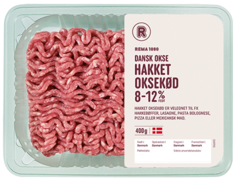 Hk. oksekød 8-12%