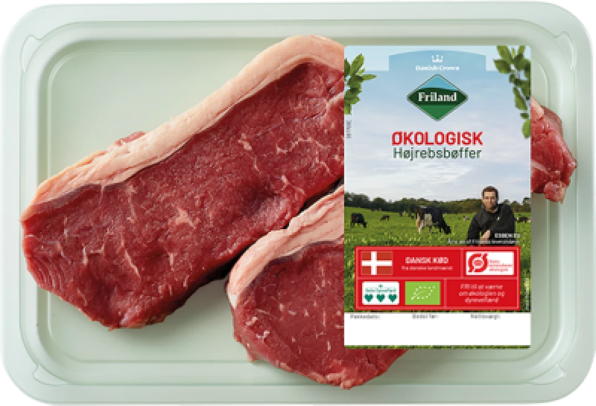 Friland Økologiske Højrebsbøffer 350 g