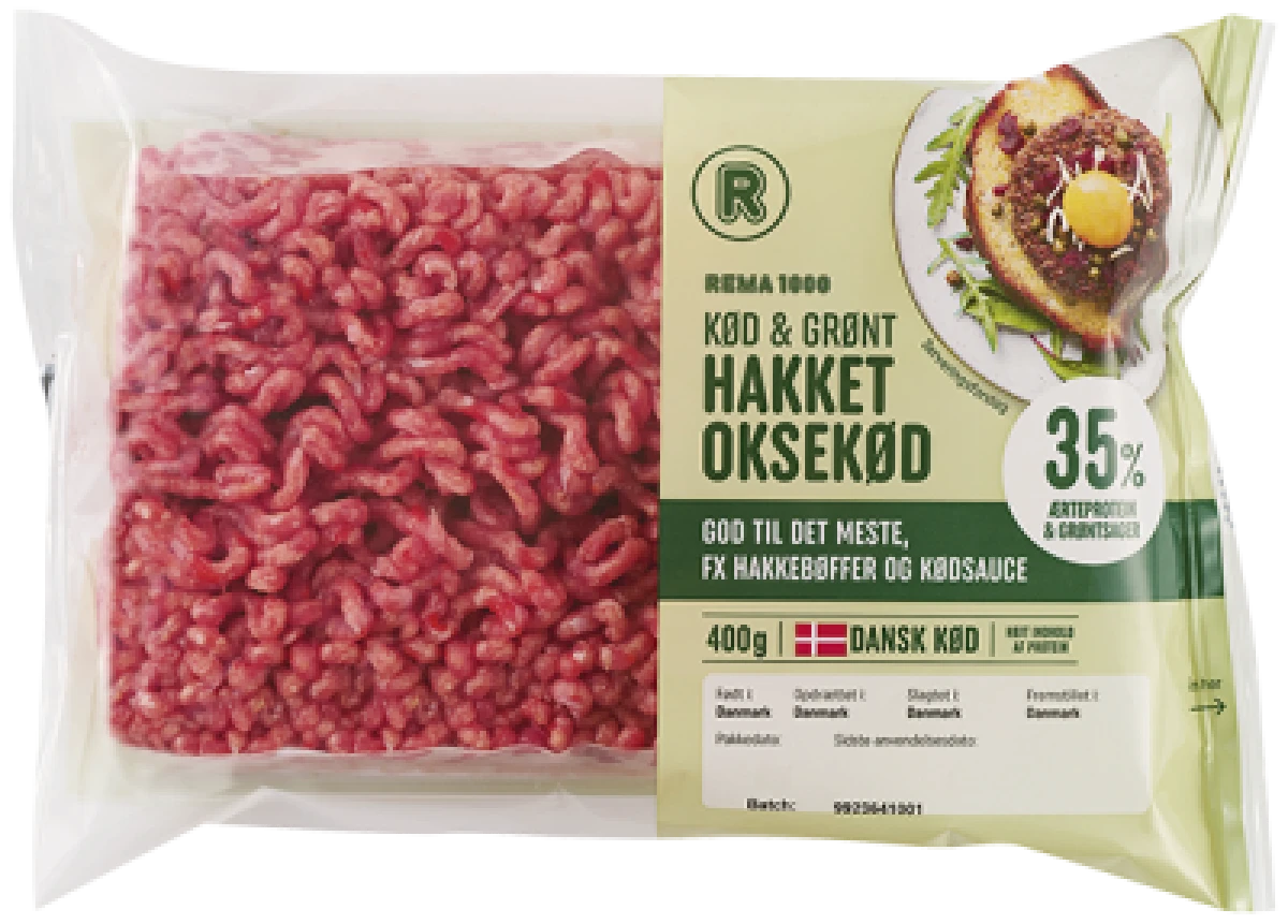 REMA 1000 Oksekød 35% grønt