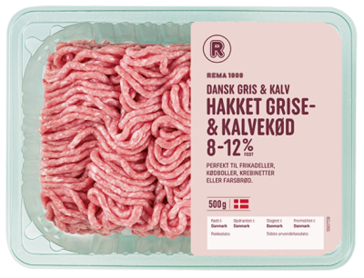 Dansk Gris & Kalv 8-12% 500 g