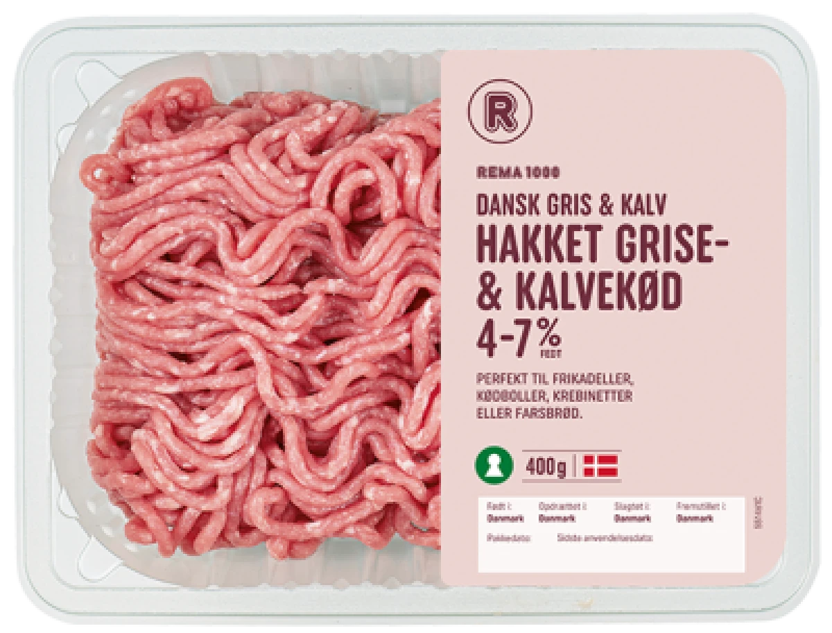 Dansk Husblandingskød Gris og Kalv 400 g