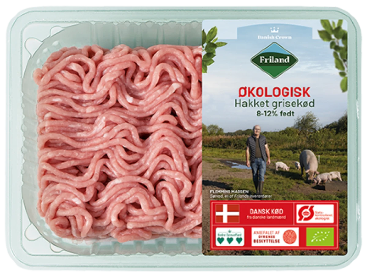 Friland Økologisk Grisekød 8-12% 350 g