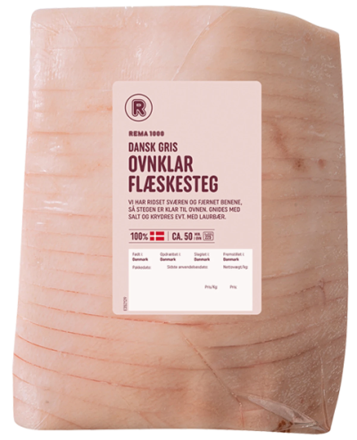 FLÆSKESTEG, 1.45 KG. / DANSK OVNKLAR