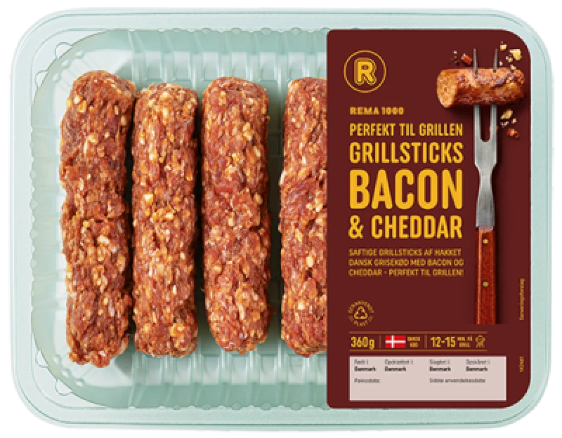 Rema 1000 Grillsticks med Bacon