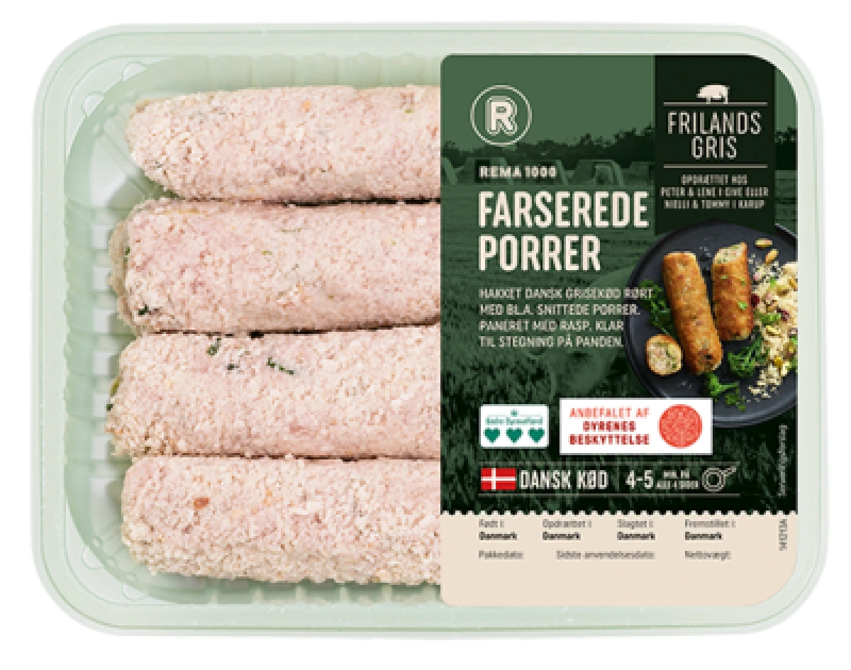Frilandsgris Farserede Porrer 400 g