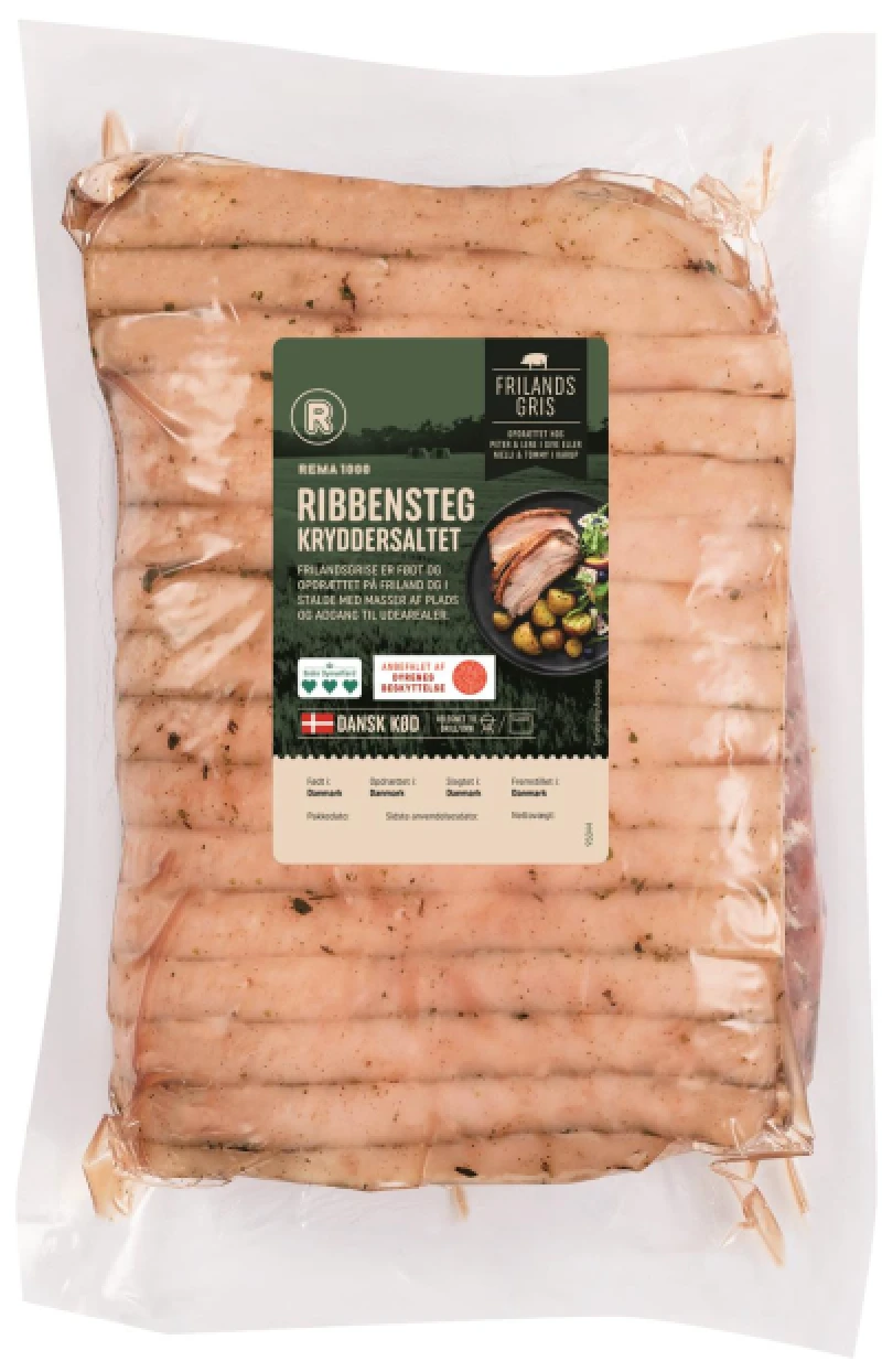 Ribbensteg Kryddersaltet Frilandsgris