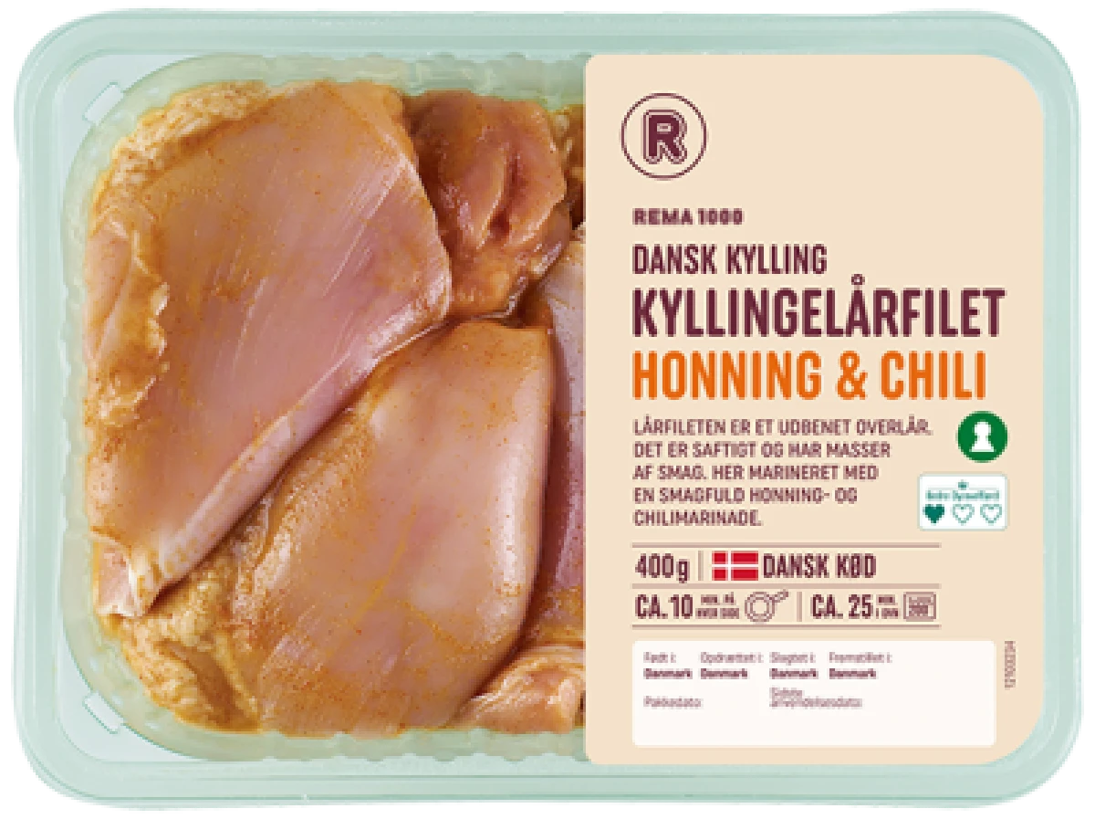 Rema 1000 Kyllingelårfilet Honning & Chili