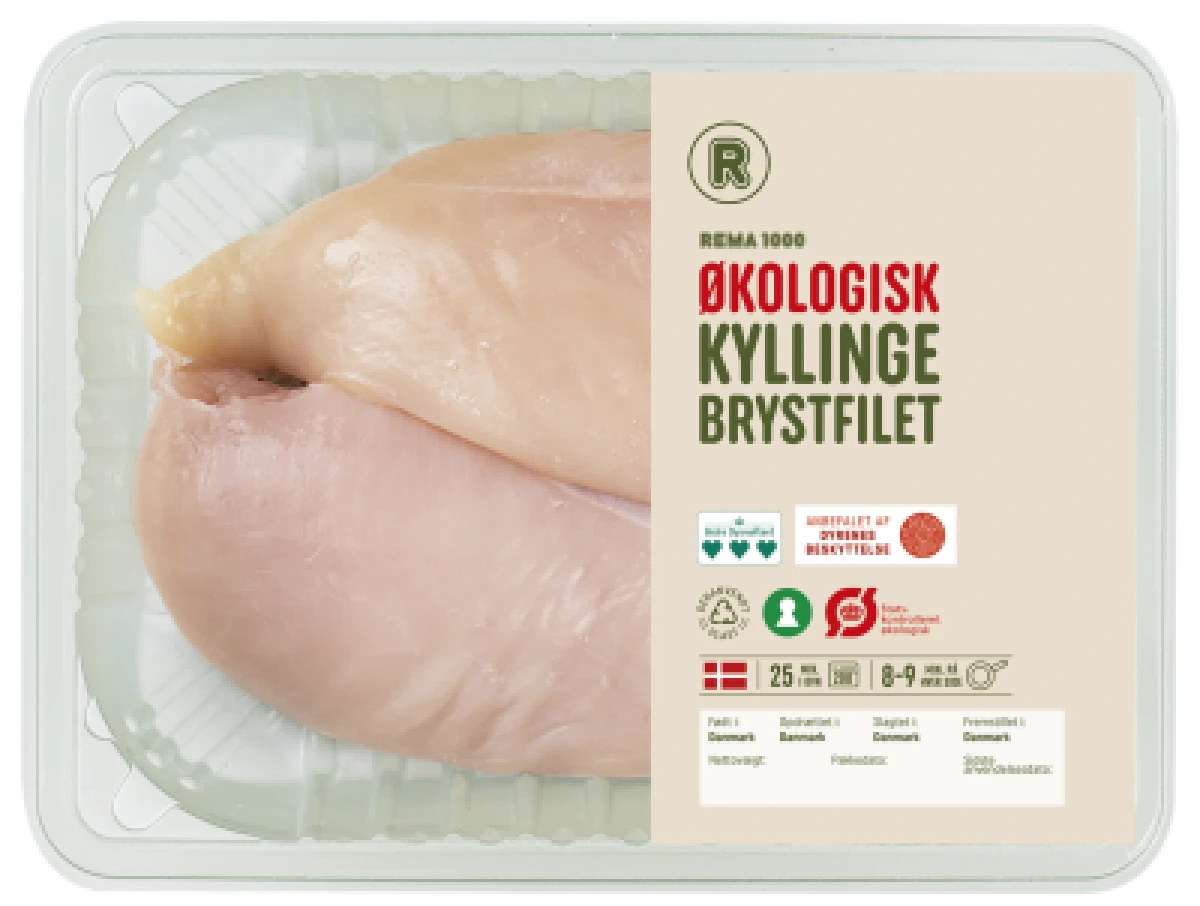 Dansk Øko Kyllingebryst 160 g