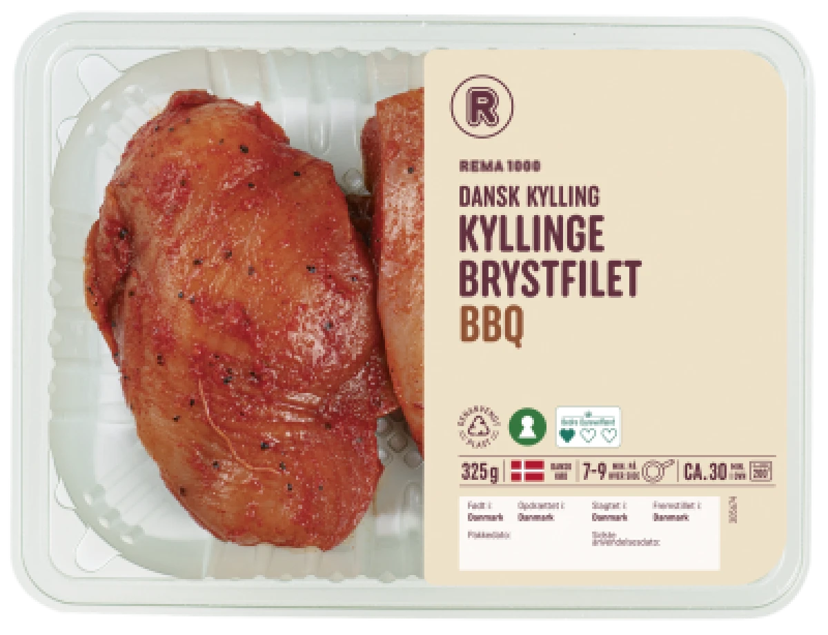 Kyllingebryst med BBQ 325 g
