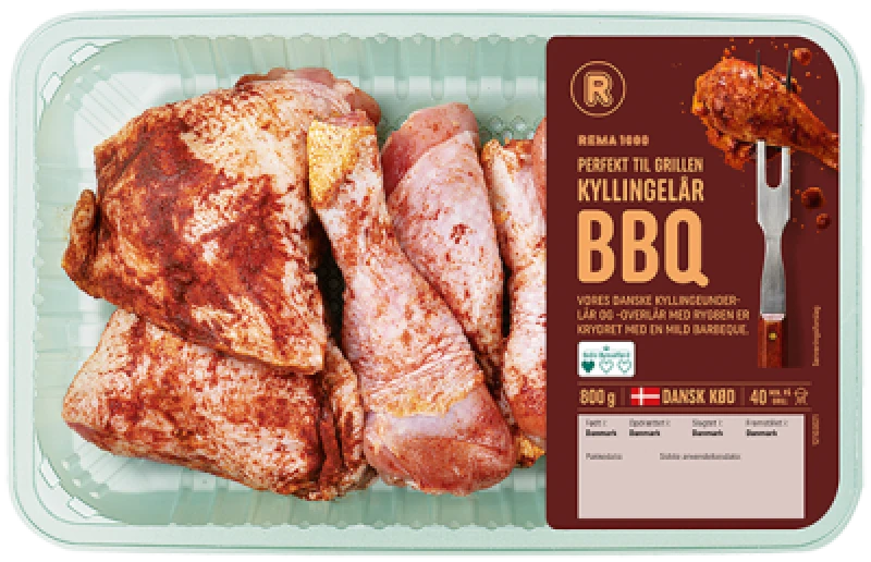 Kyllingelår med BBQ