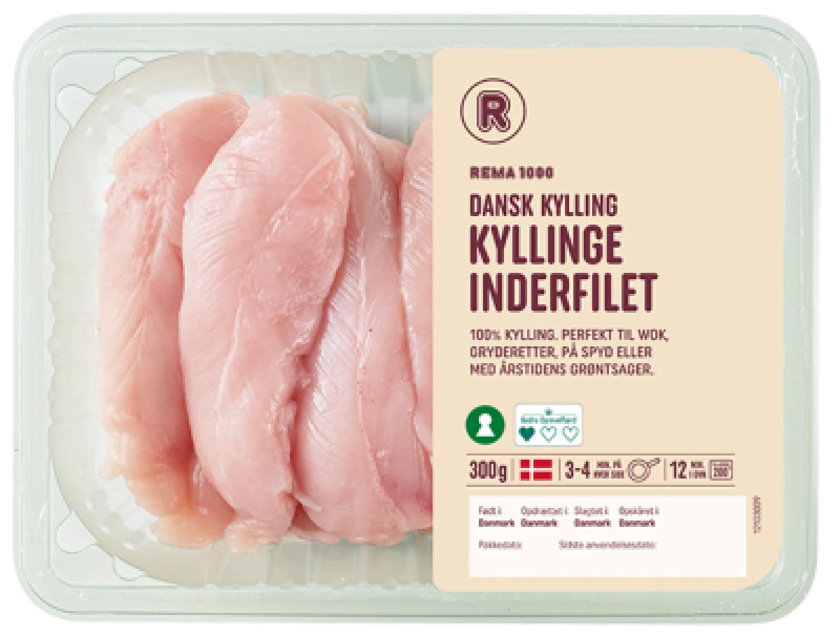Dansk Kyllingeinderfilet 300 g