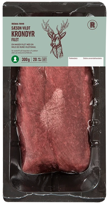 Fersk Krondyrfilet