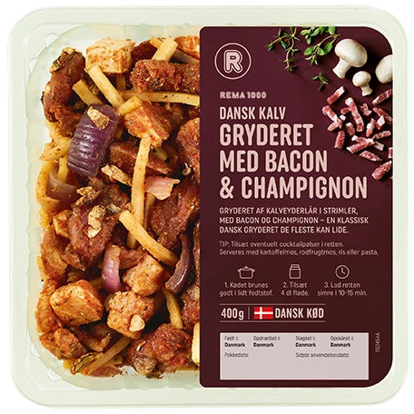 GRYDERET M/BACON – produktbillede
