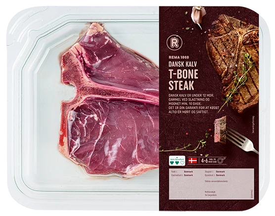 T-bone steak dansk kalv