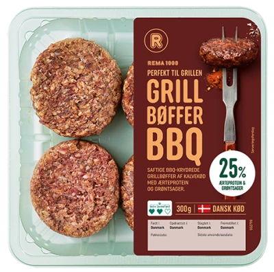 GRILLBØFFER M/BBQ