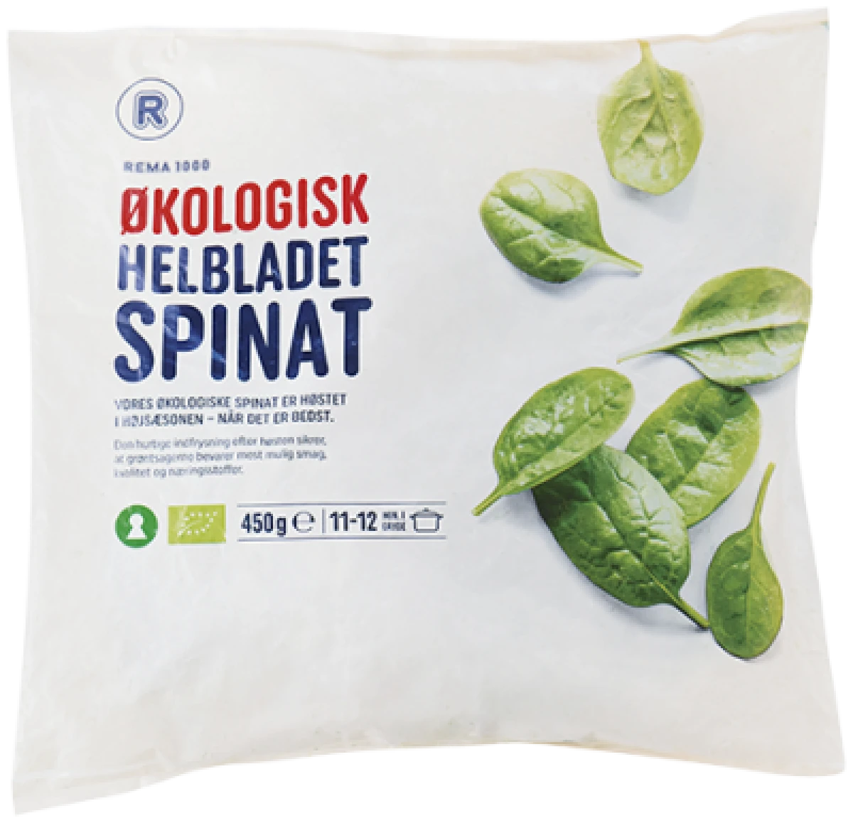 Rema 1000 Helbladet Spinat Øko