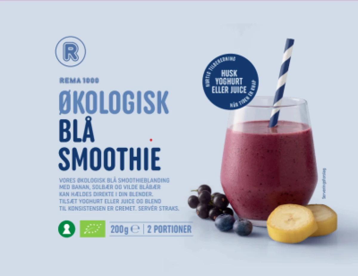 Rema 1000 Blå Smoothie økologisk