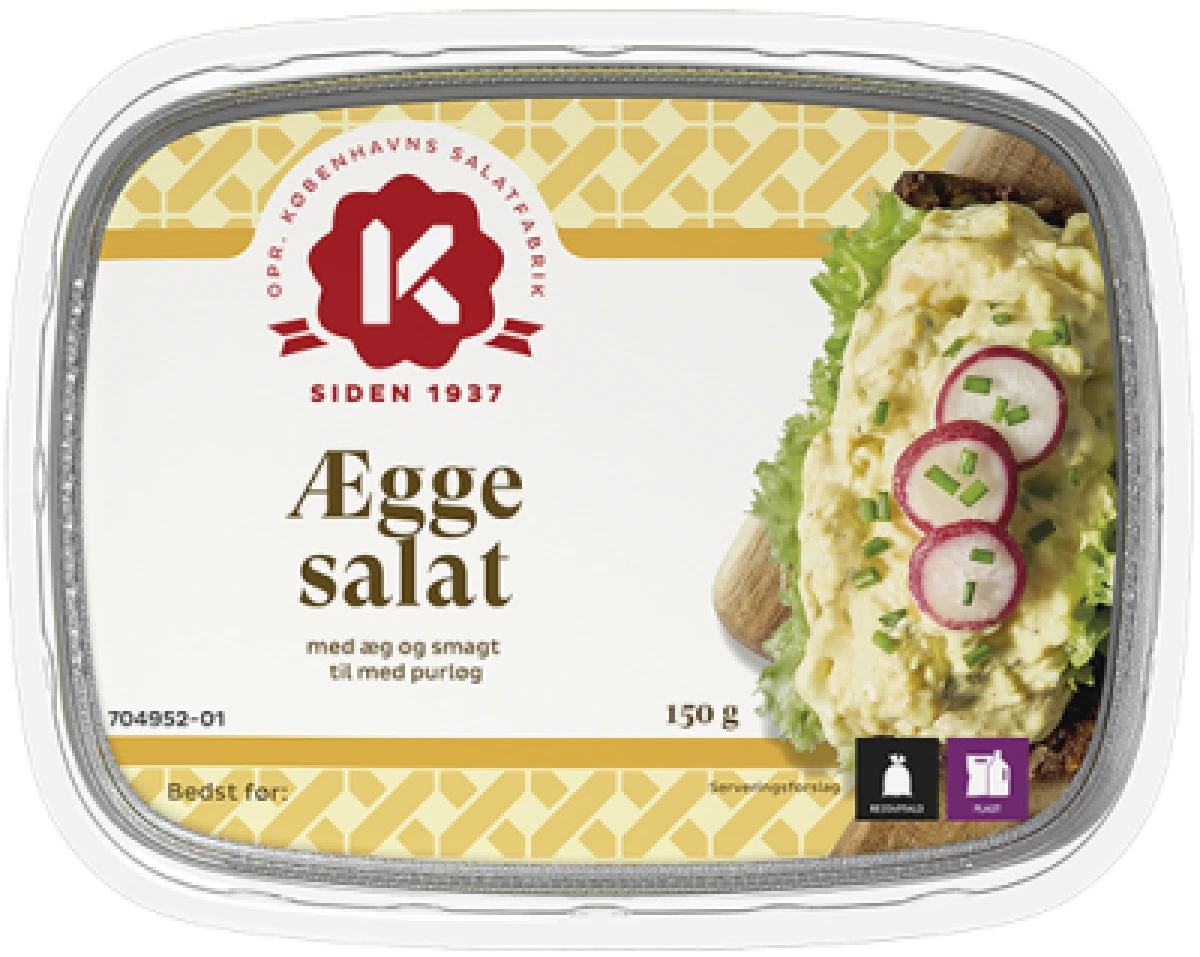K-Salat Æggesalat, 150 Gram
