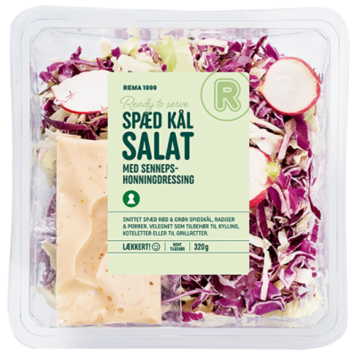 Spæd Kålsalat m/Senneps-Honningdressing