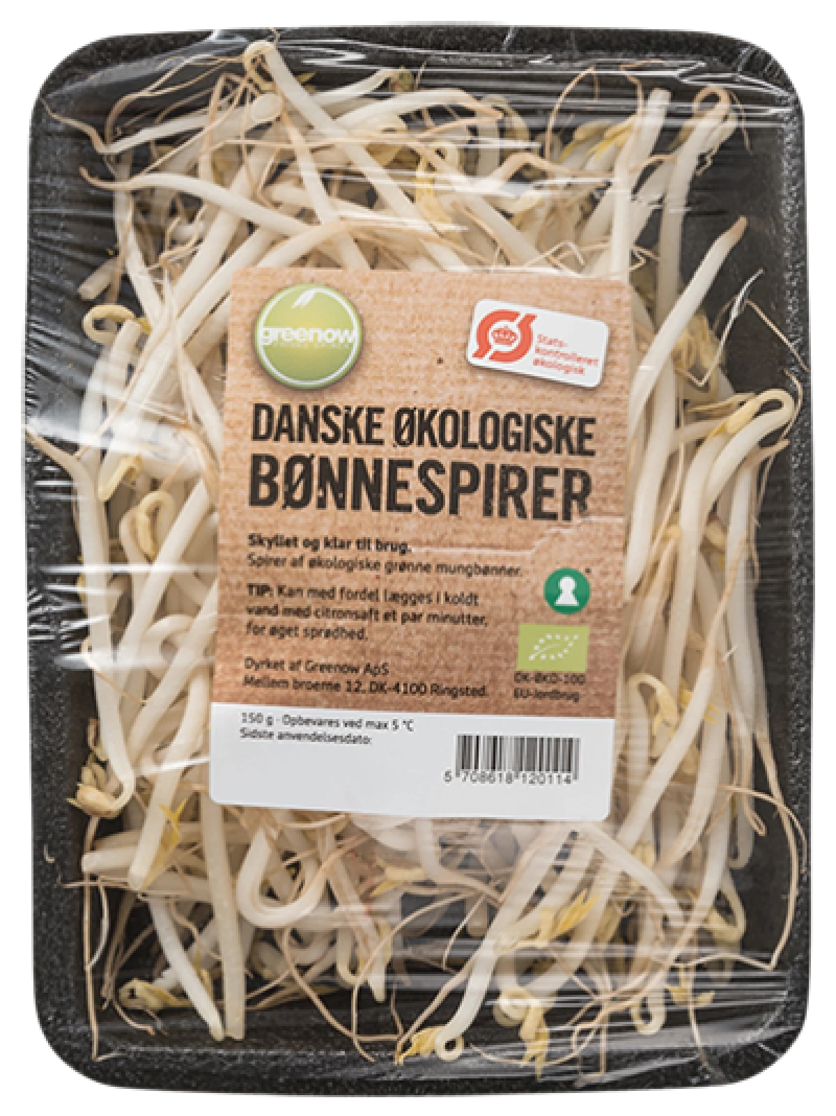 BØNNESPIRER, 150 GR. / ØKOLOGISK