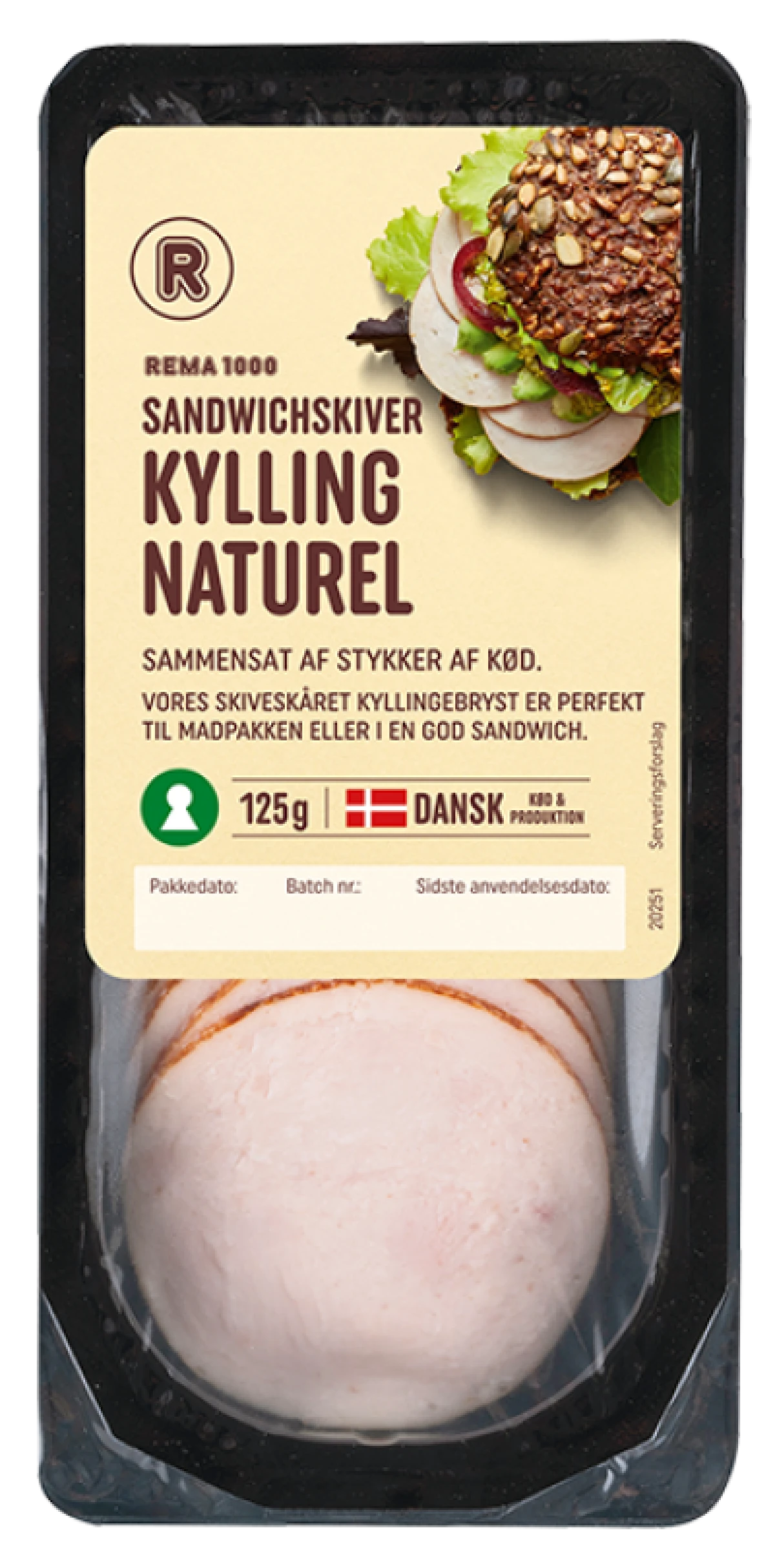 Rema 1000 Kylling naturel sandwichskiver