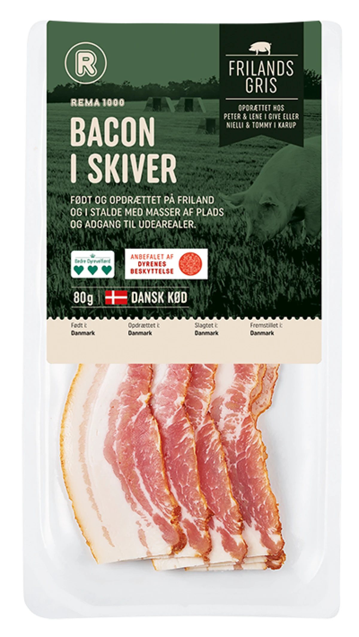 Frilandsgris Baconskiver